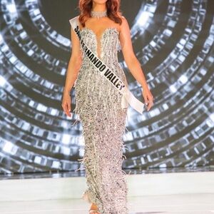Silver Crystal Albina Dyla Dress